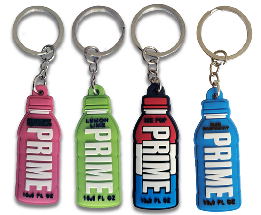 Prime (Blue Rasberry, Ice Pop, Lemon Line, Strawberry Watermelon) Keychains